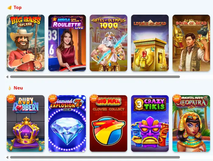 Casino Infinity Schweiz spiele